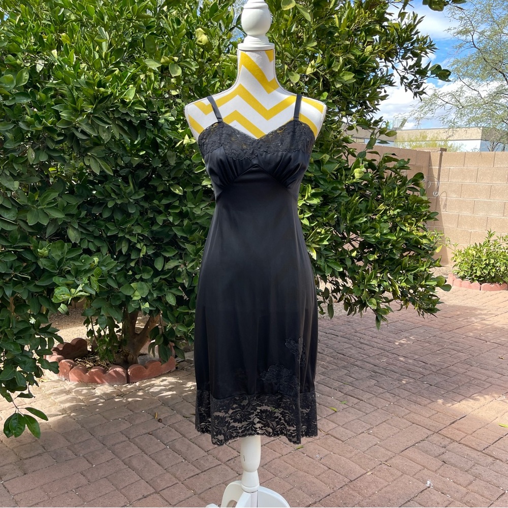 Black vintage night gown